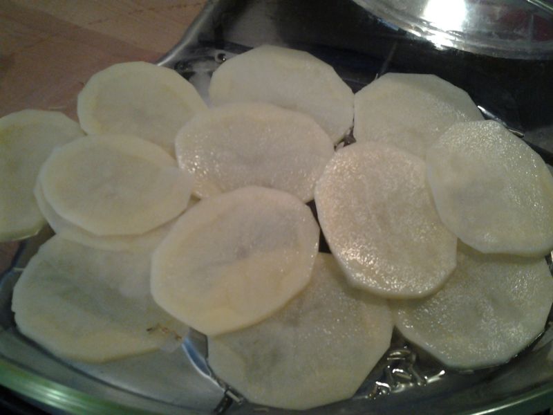 trota salmonata al forno con patate